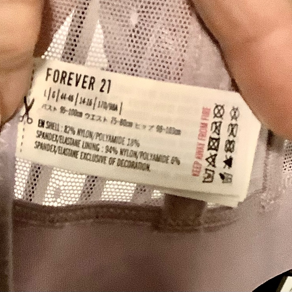 Forever 21 sheer corset top, sz L - Picture 4 of 4